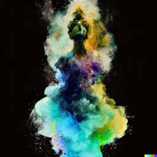 DALL·E 2022 10 25 17.04.02   picture of colorful mud explosions and paint splashes and splitters but as statue of ancient goddess venus, black RED ORANGE GREEN INDIGO VIOLET flame gigapixel low_res scale 6_00x